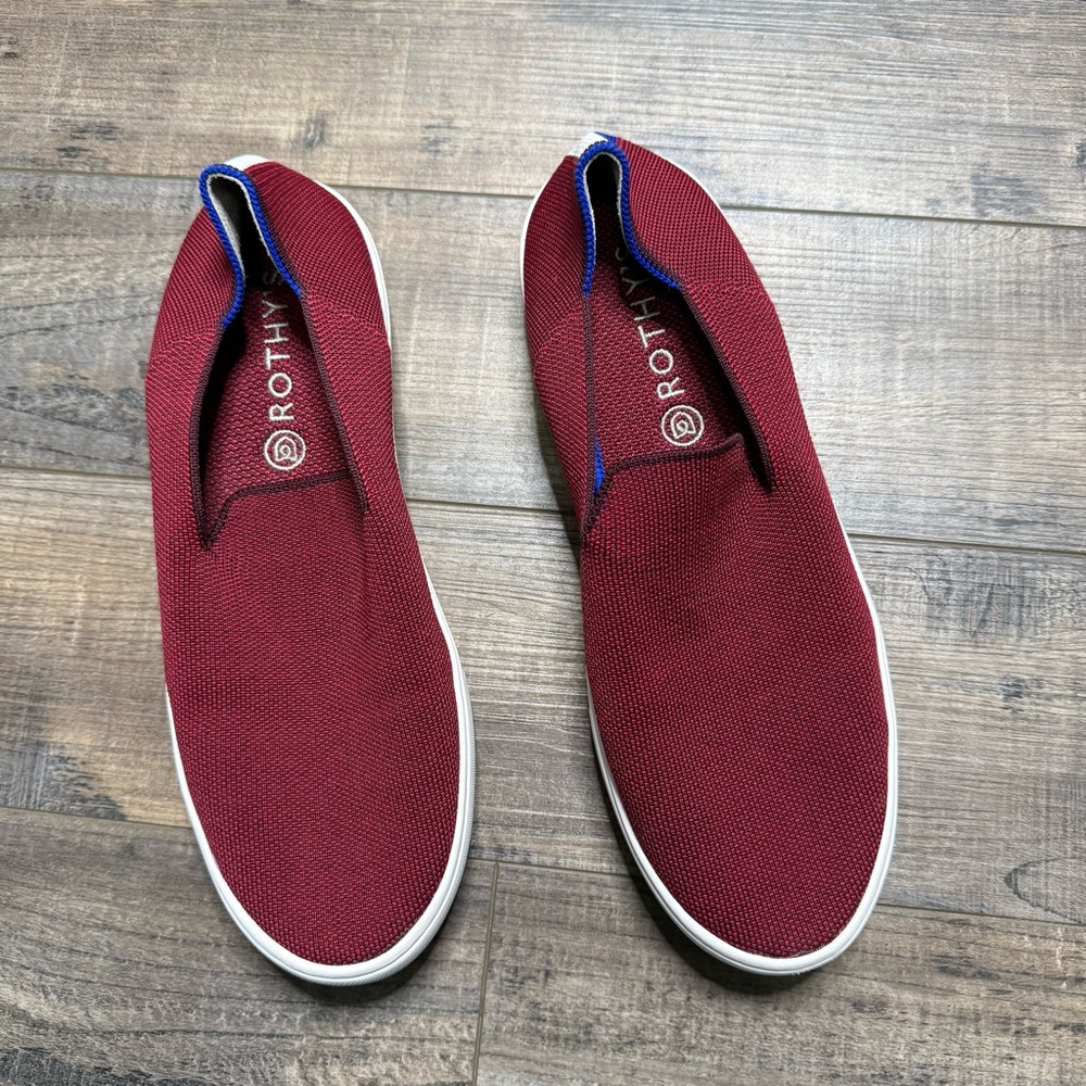 Rothy's Slip-On Sneakers Garnet Burgundy Loafers Retired Women's Size 11